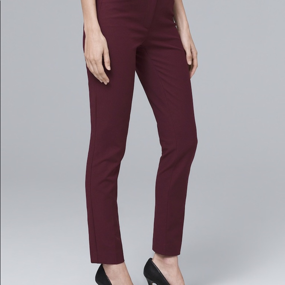 WHBM Plum Slim ankle pants 14P